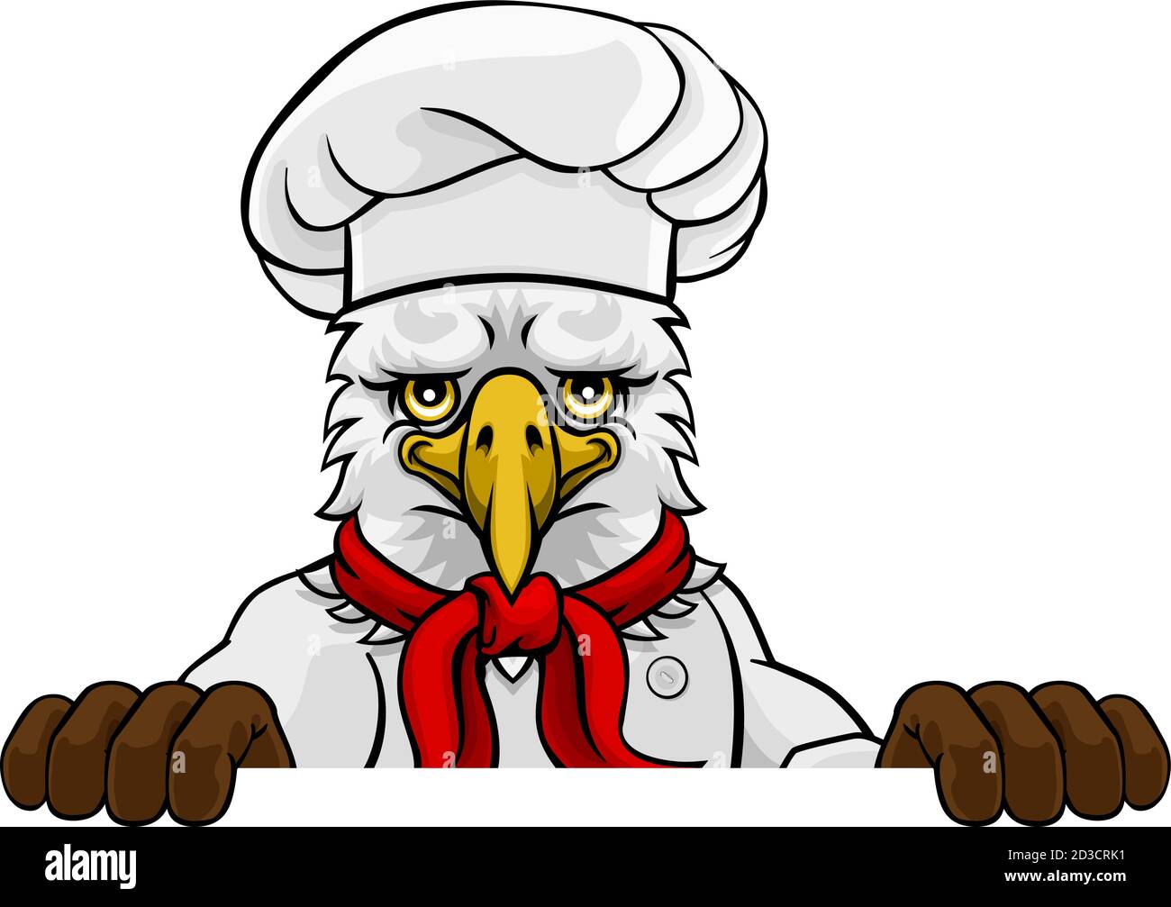 Eagle Chef Mascot Sign Cartoon Character Stock Vector Image & Art - Alamy