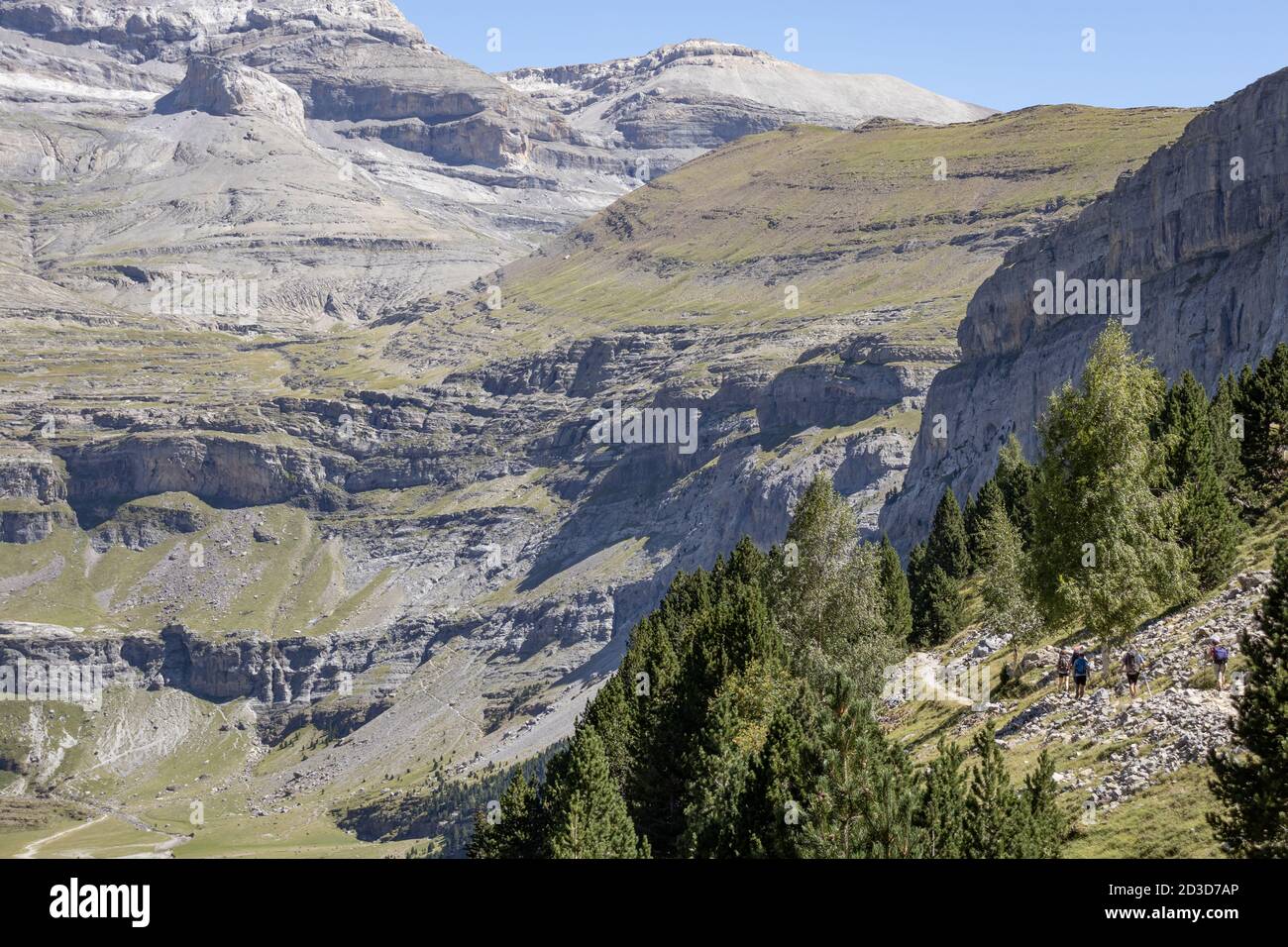 Ordesa y Monte Perdido National Park. Huesca, Aragon, Spain. Mountains of Ordesa Valley Stock
