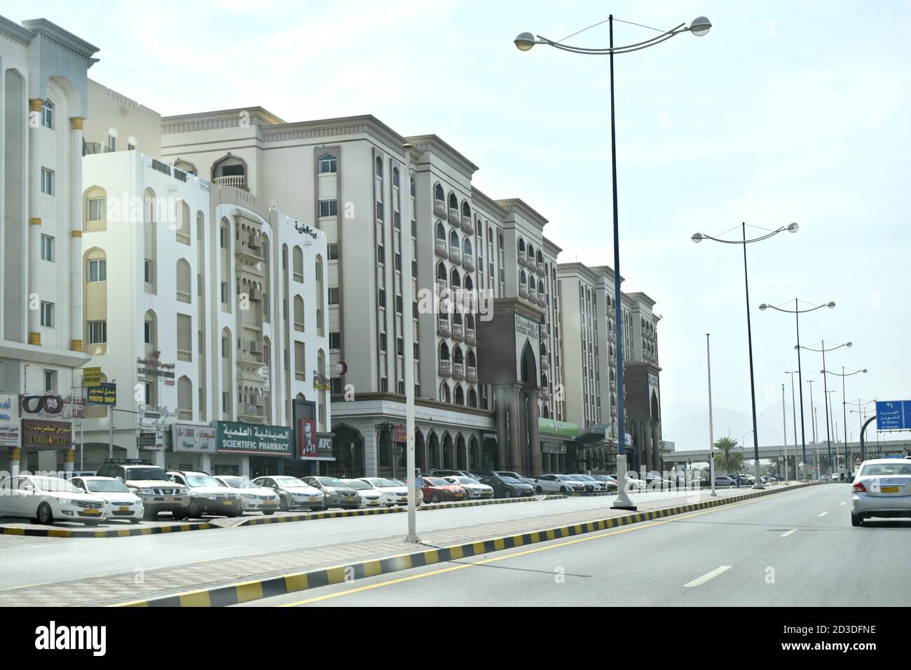 Oman Street View Dubai A View Of A Part Of A City Of Muscat And Roads And Buildings. Muscat, Oman  ; 08-10-2020 Stock Photo - Alamy