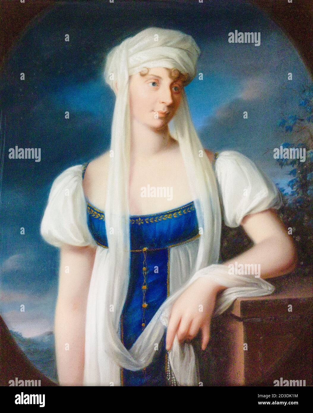 Louise of Mecklenburg-Strelitz (1776-1810), Queen of Prussia, portrait painting by Johann Heinrich Schröder, before 1810 Stock Photo