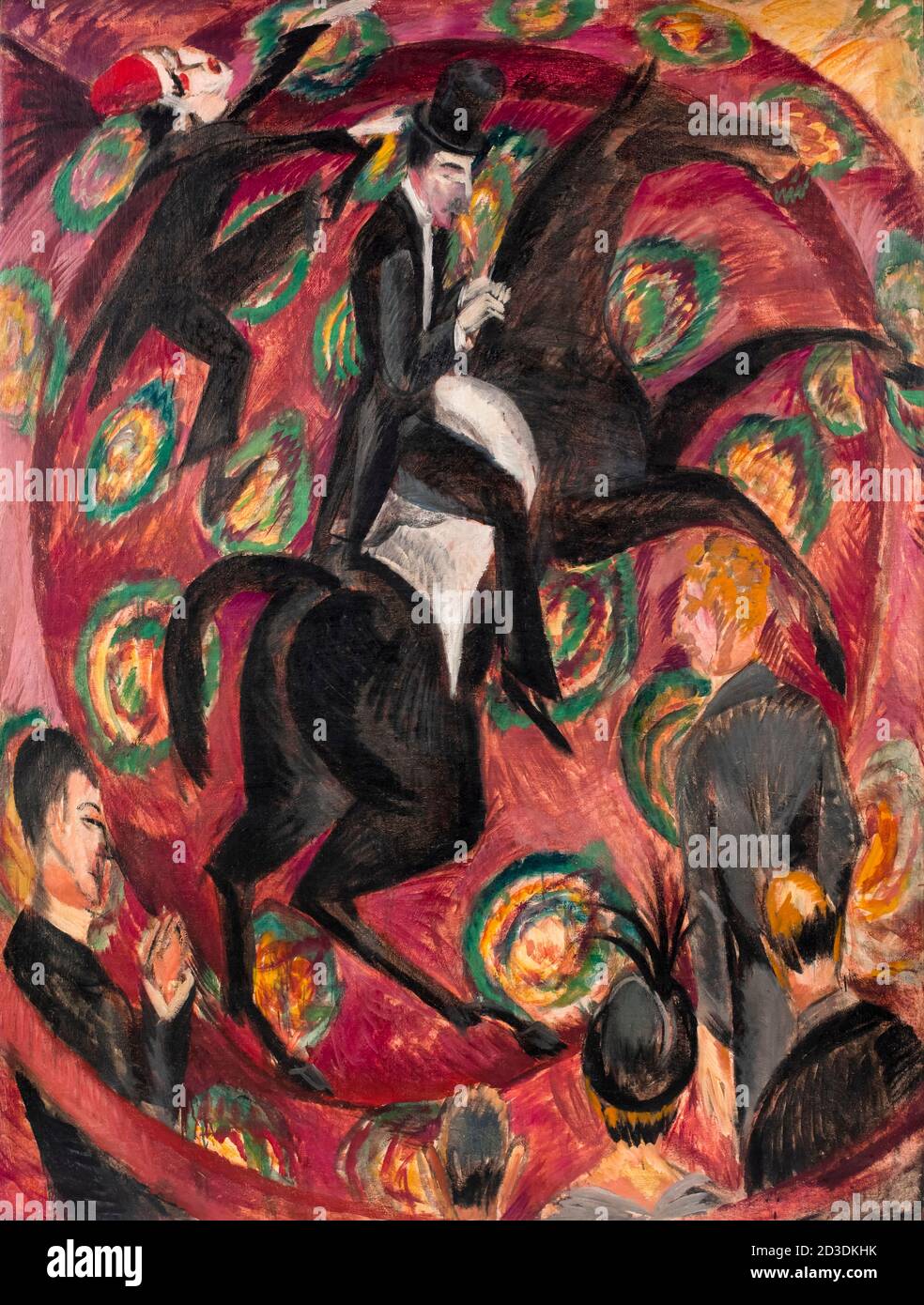 Circus Rider, painting by Ernst Ludwig Kirchner, 1914 Stock Photo