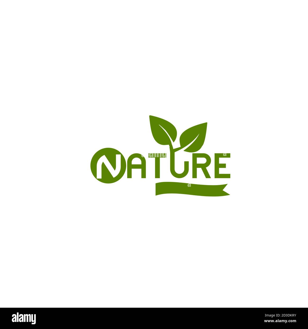 Beautiful nature vector logo Stock Vector