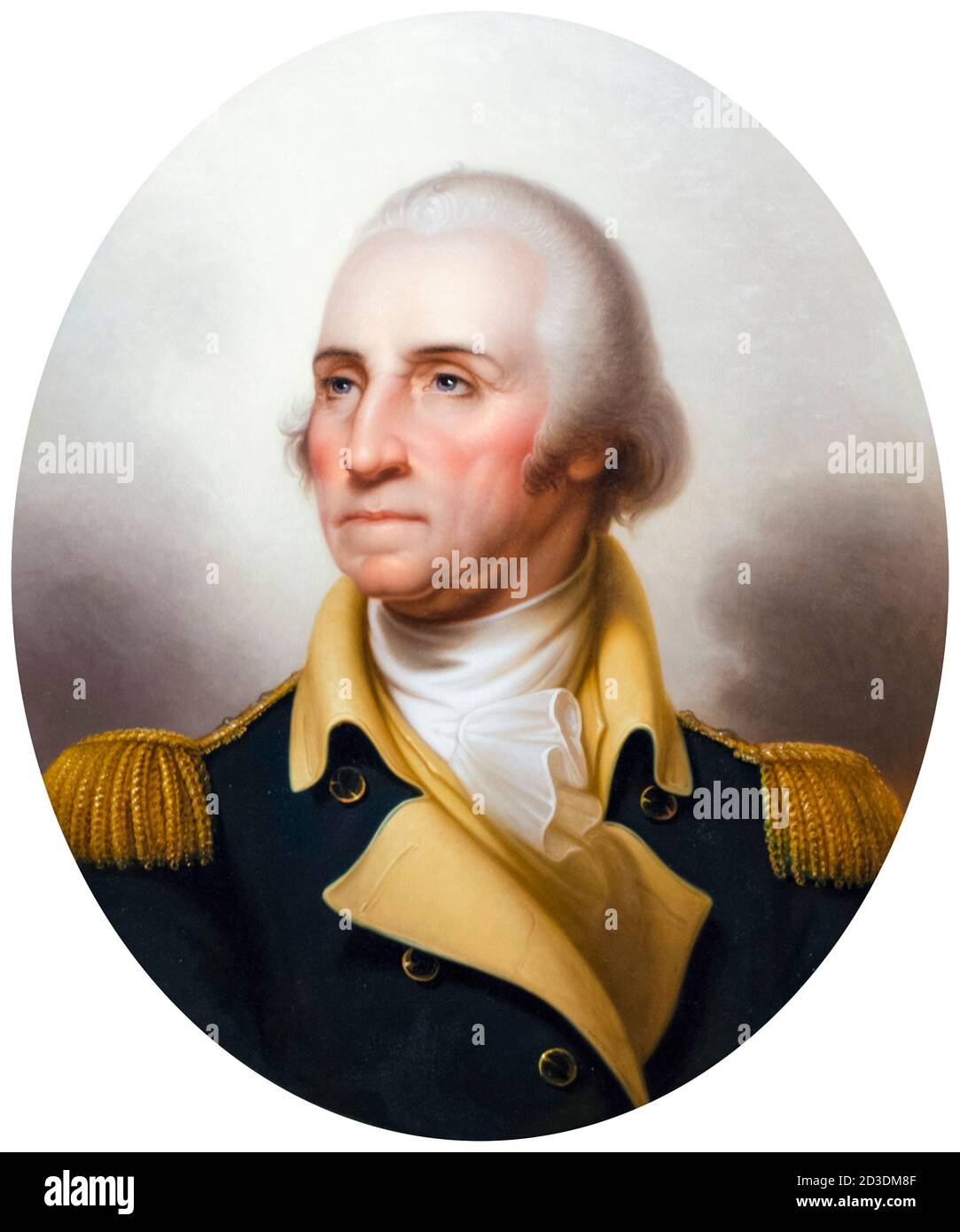 George Washington, portrait painting by Rembrandt Peale, circa 1845 Stock Photo