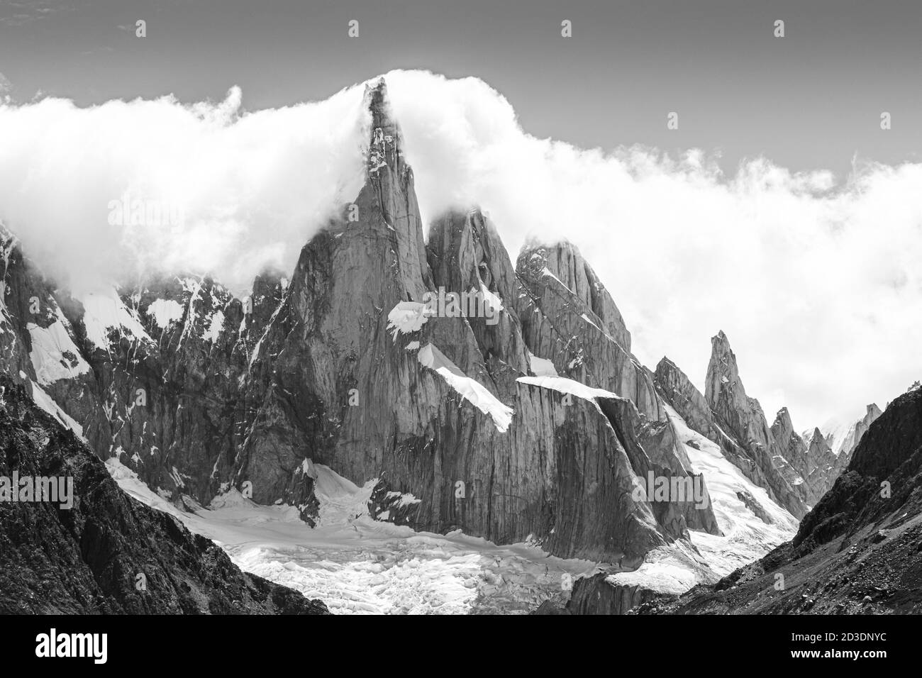 Cerro Torre in Los Glaciares National Park, Argentina Stock Photo