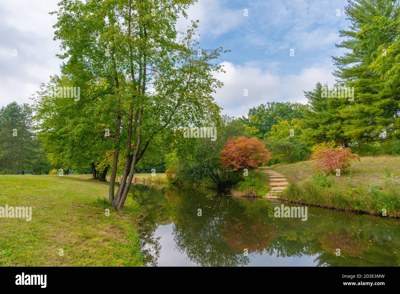 Fürst Pückler Park, landscape park in Branitz, Cottbus, Brandenburg, East Germany, Europe Stock Photo