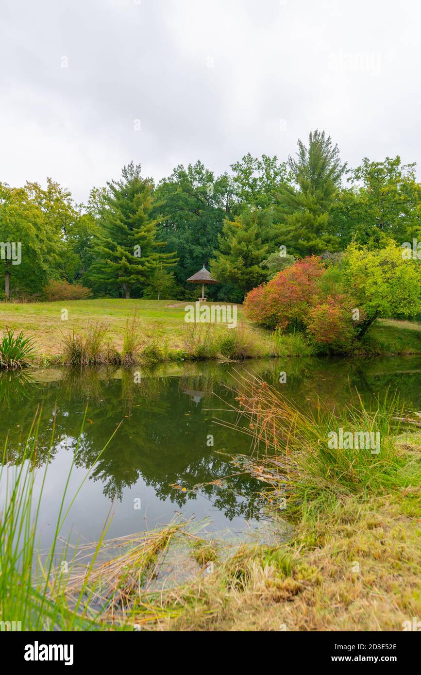 Fürst Pückler Park, landscape park in Branitz, Cottbus, Brandenburg, East Germany, Europe Stock Photo