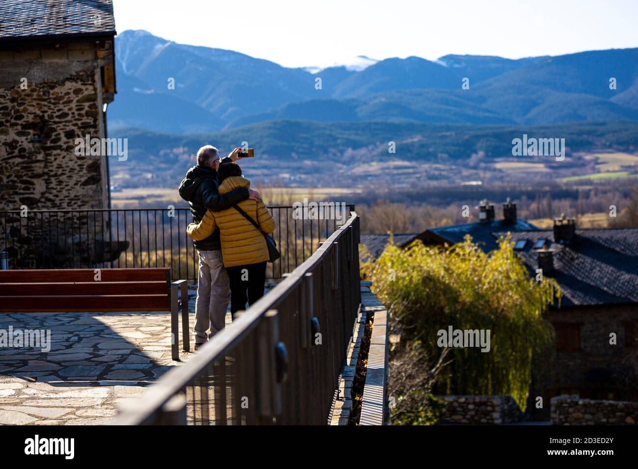 The village of All, Cerdanya. Stock Photo