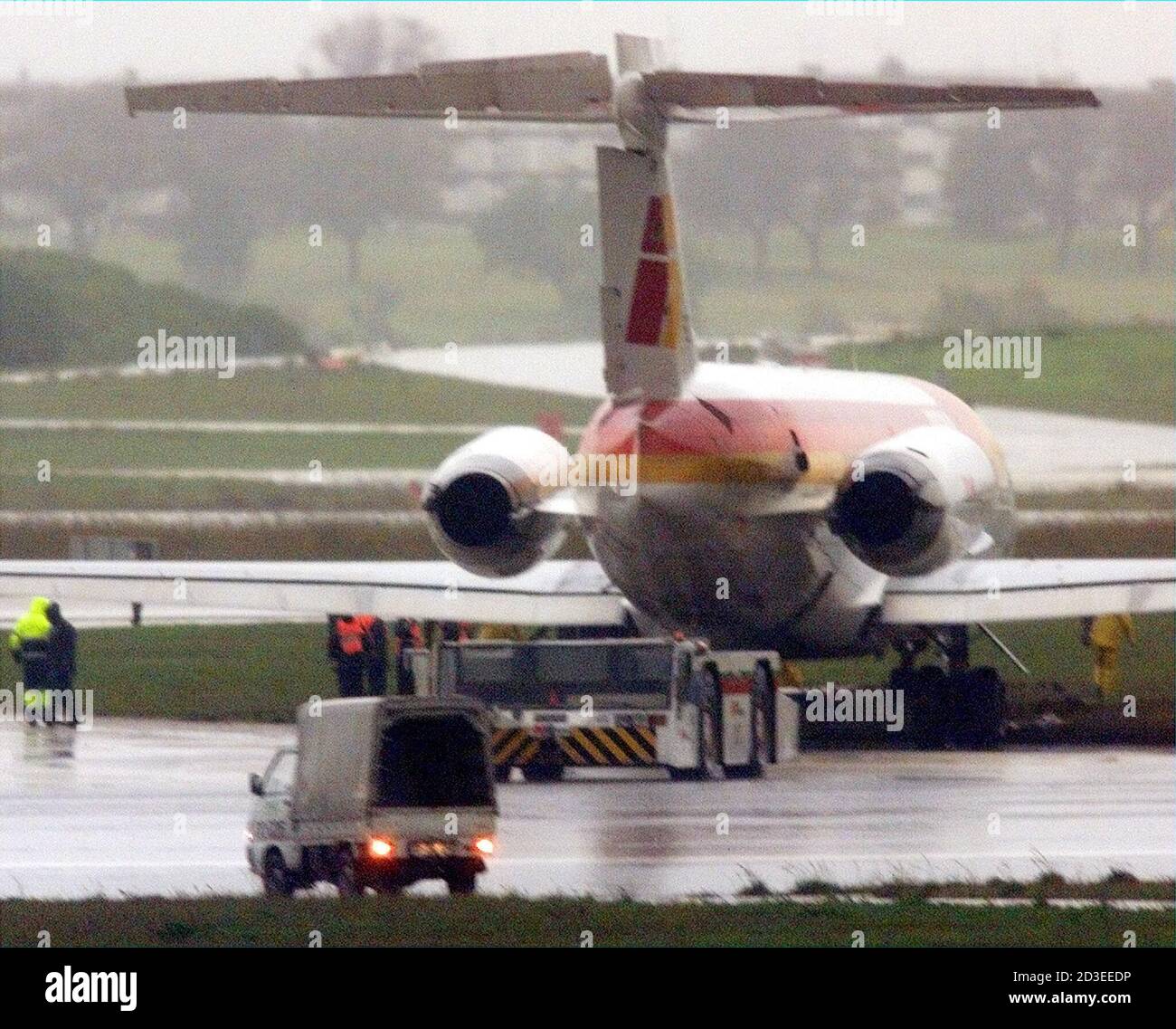overshot the runway in stock