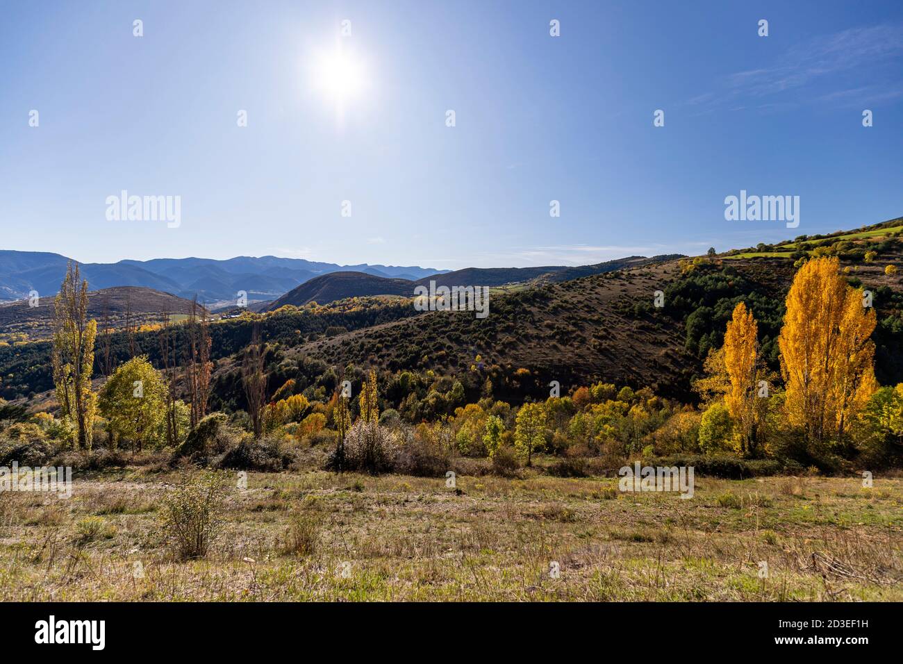 Cerdanya Mountains. Stock Photo