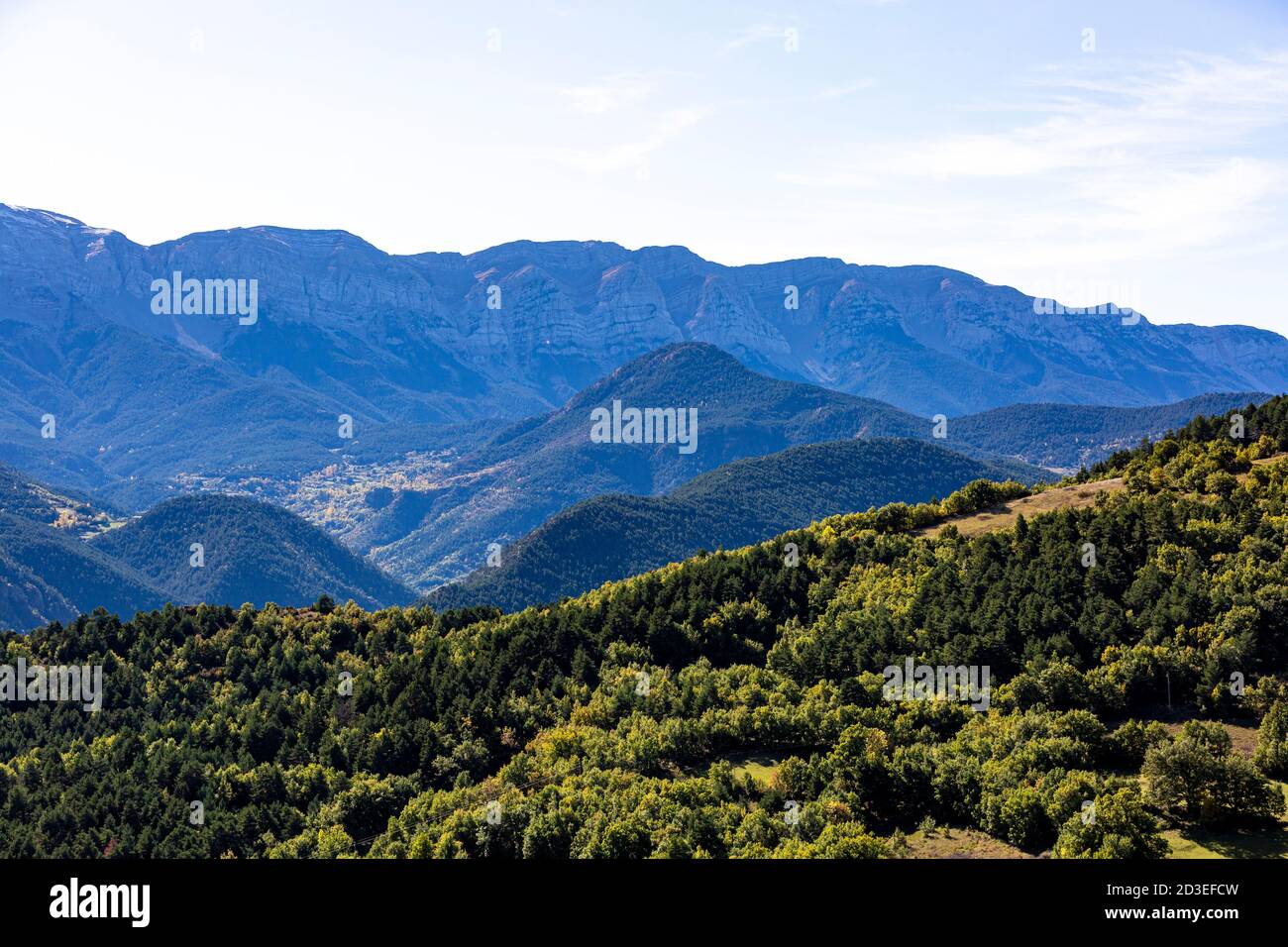 Mountains of Mussa, Cerdanya. Stock Photo