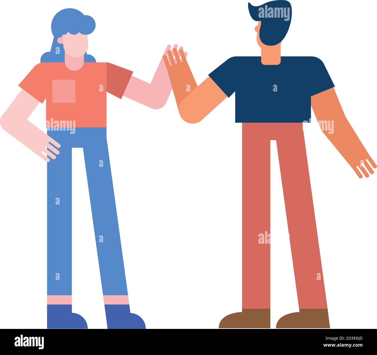 Couple of woman and man holding hands design, Relationship love and ...