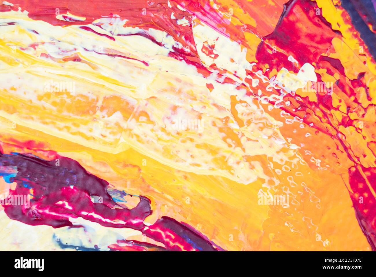 Abstract colorful oil painting on canvas texture background. Modern art ...