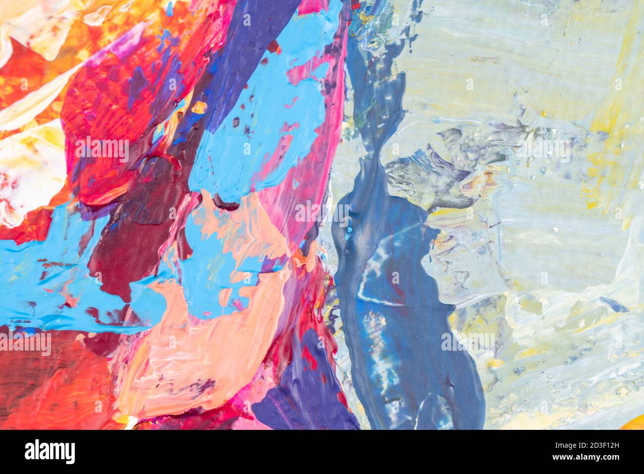 Abstract colorful oil painting on canvas texture background. Modern art ...