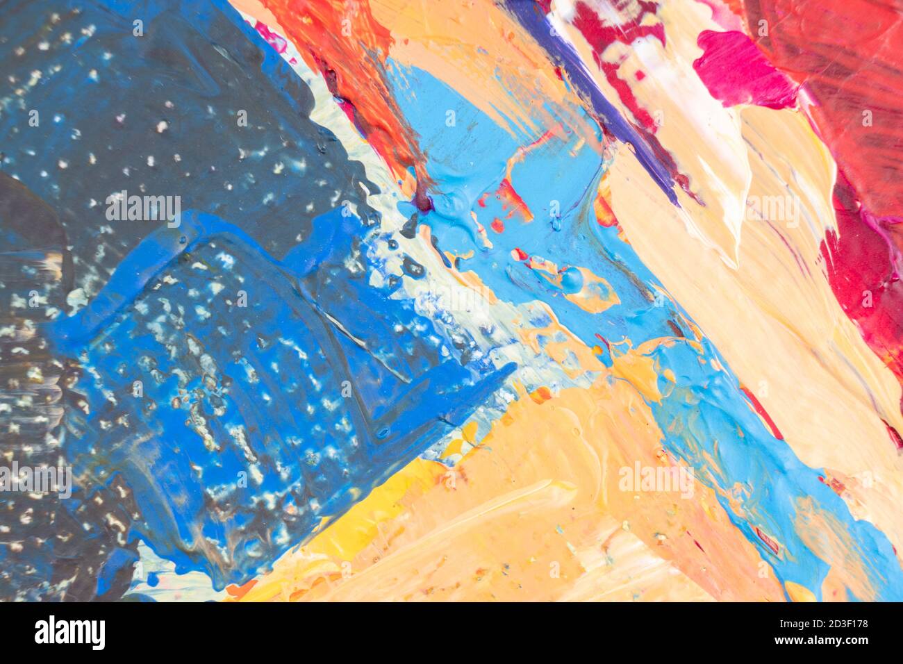 Abstract colorful oil painting on canvas texture background. Modern art ...