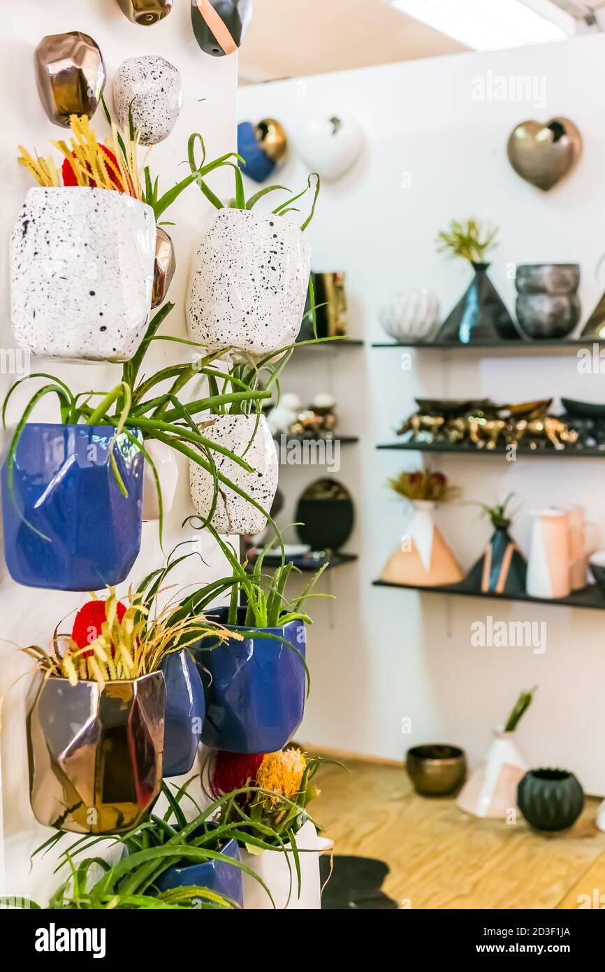 Johannesburg, South Africa October 14 2017 Porcelain vases mounted