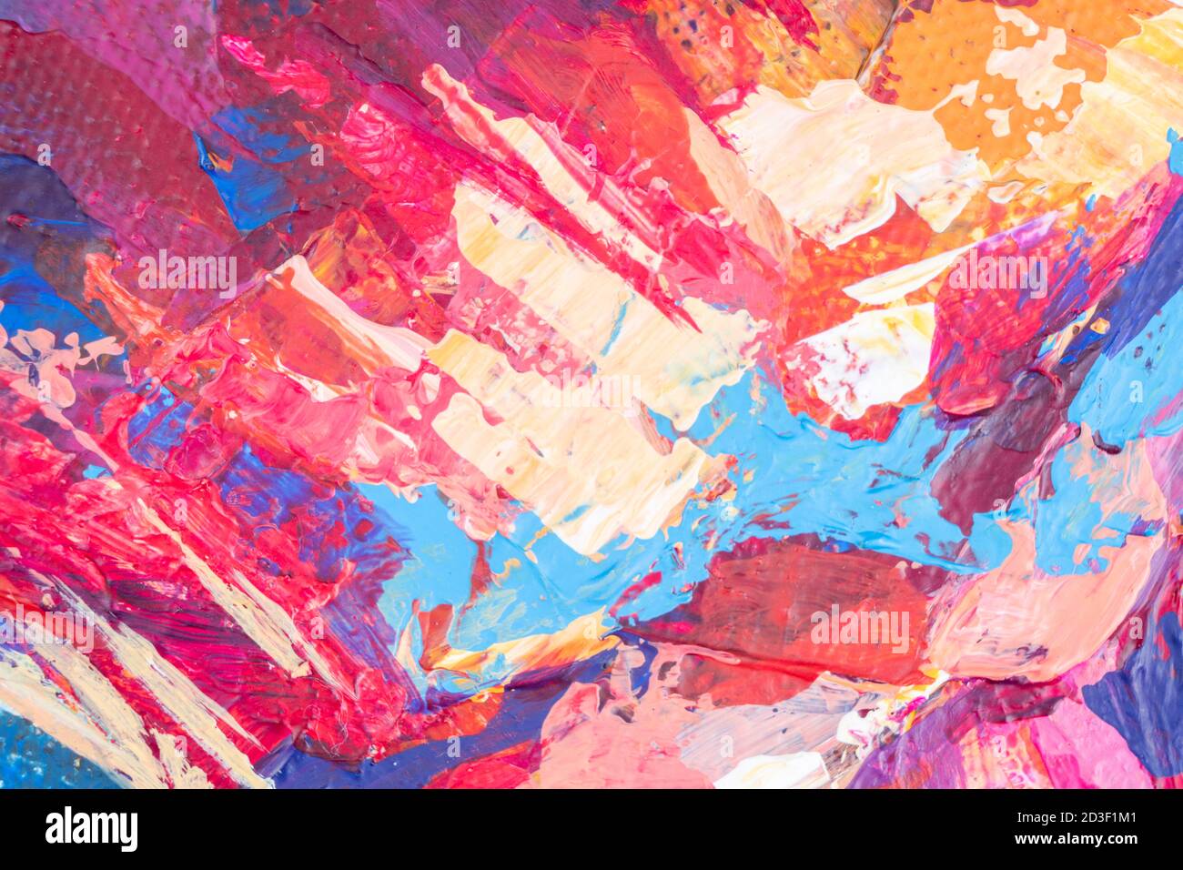Abstract colorful oil painting on canvas texture background. Modern art ...