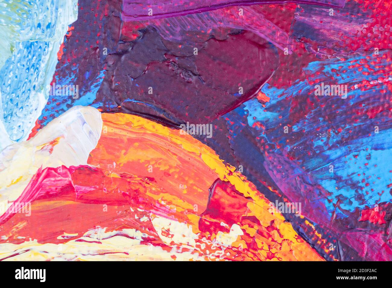 Abstract colorful oil painting on canvas texture background. Modern art ...