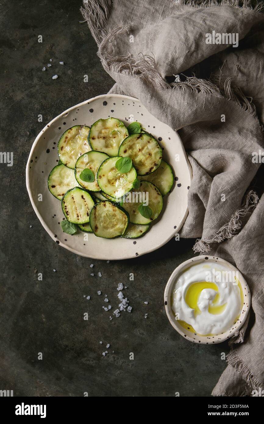 Glazed ceramic replica zucchini