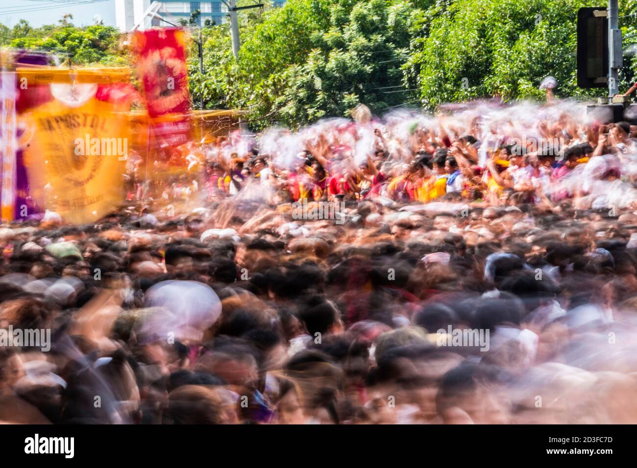 the feast of the Black Nazarene in the Philippines Stock Photo