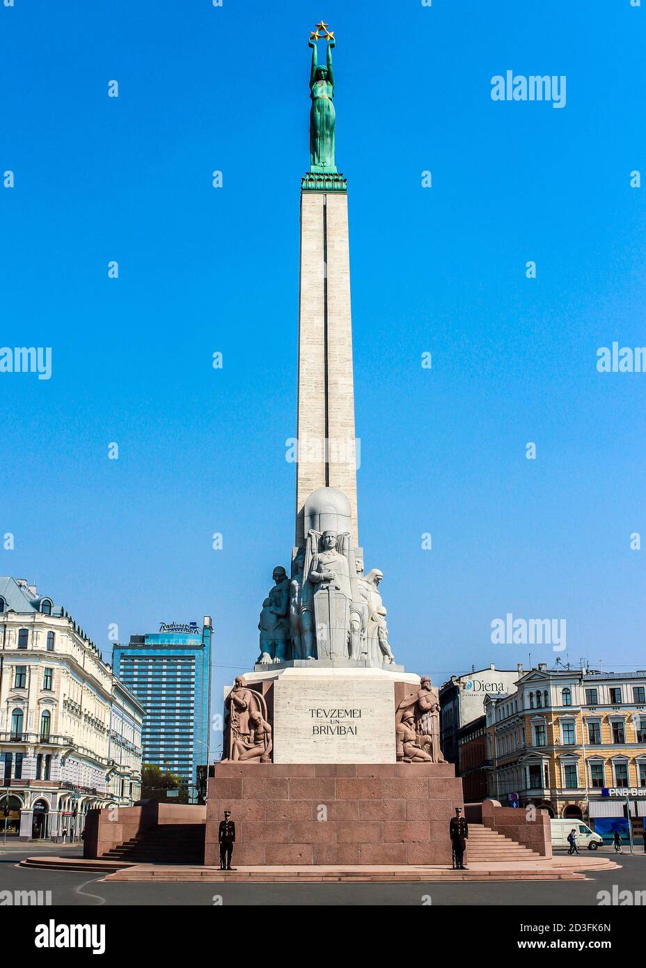 The Freedom Monument. Riga, Latvia Stock Photo