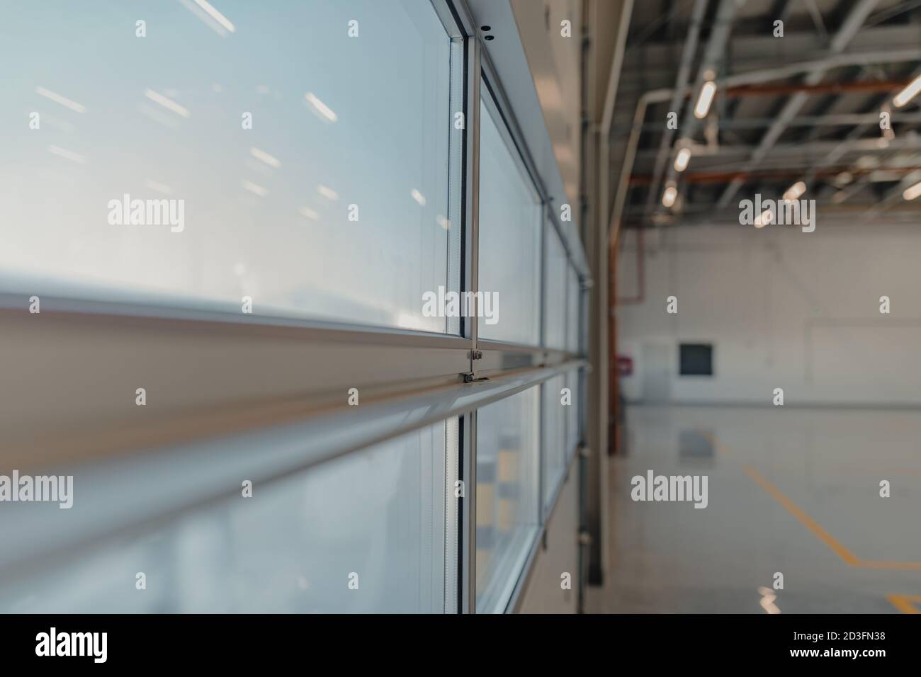 Folding garage doors in a car Stock Photo Alamy