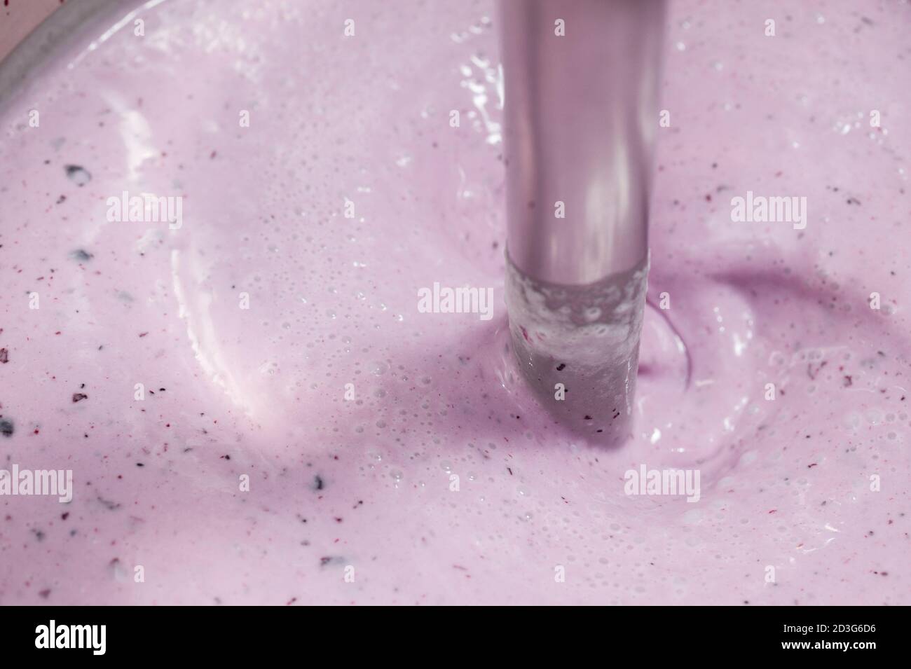 Ice cream preparation with different tools, ingredients, and machines