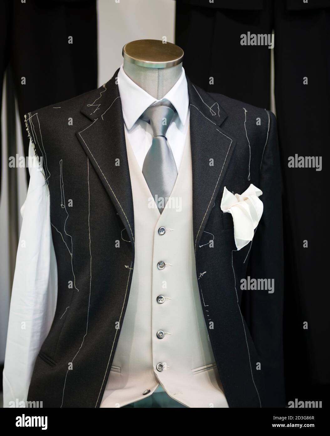 Ceremony handmade man Suit technique model Stock Photo