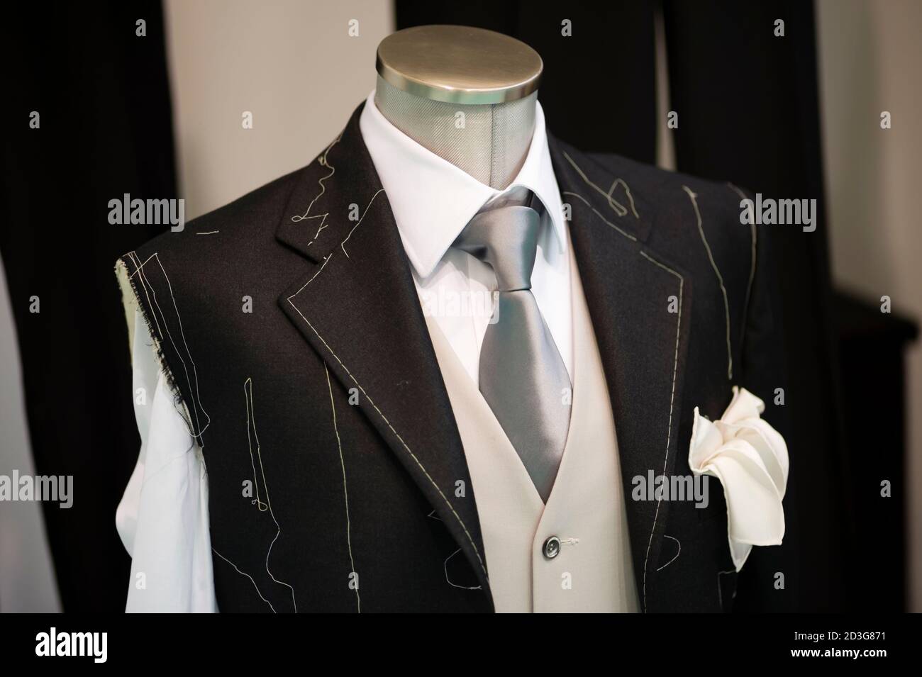 Ceremony handmade man Suit technique model Stock Photo