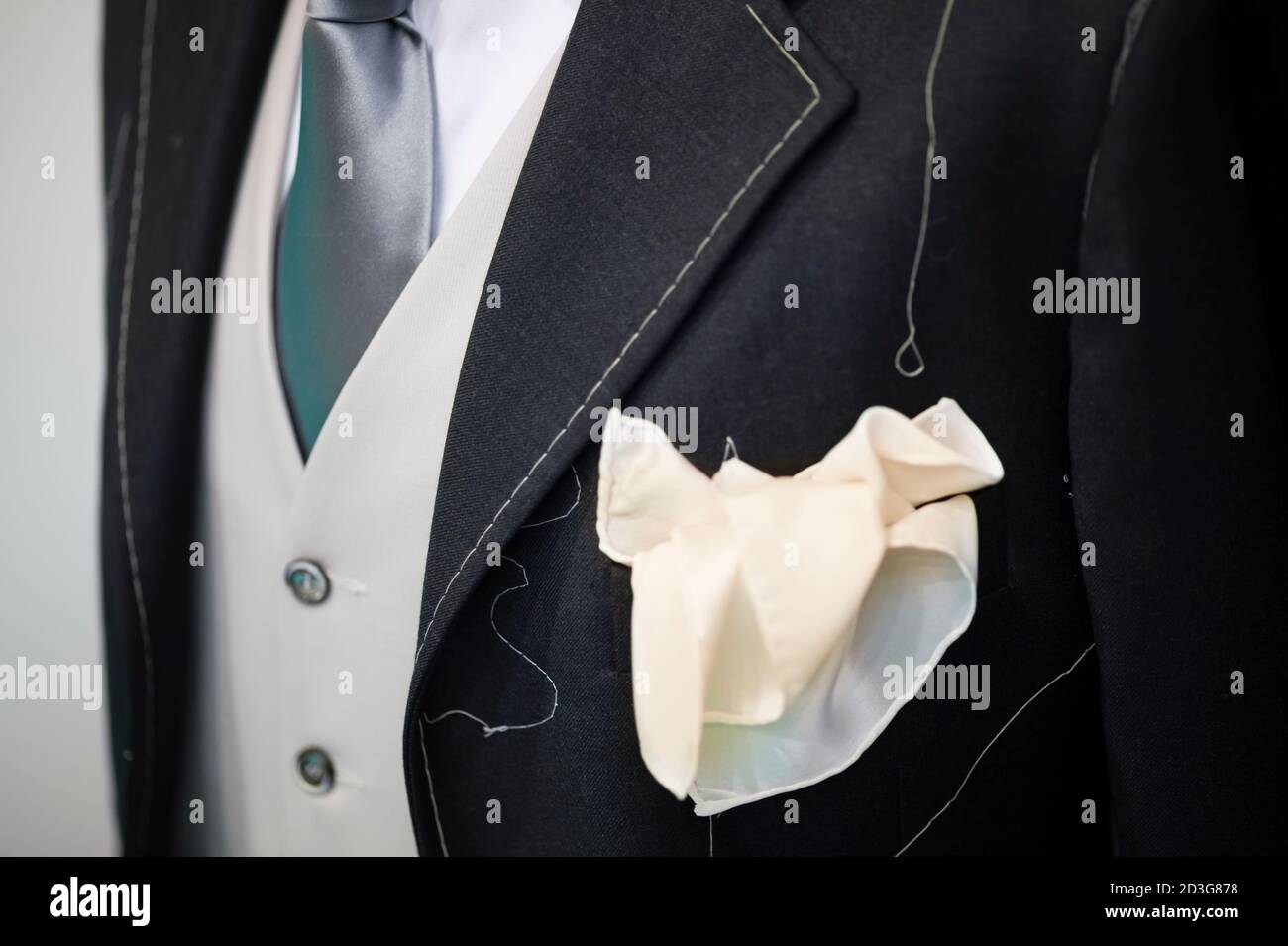 Ceremony handmade man Suit technique model Stock Photo
