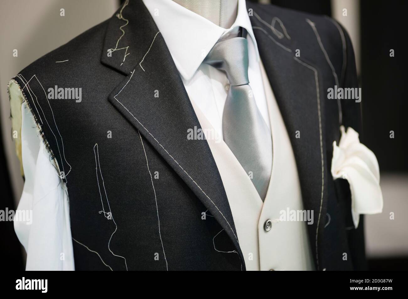 Ceremony handmade man Suit technique model Stock Photo