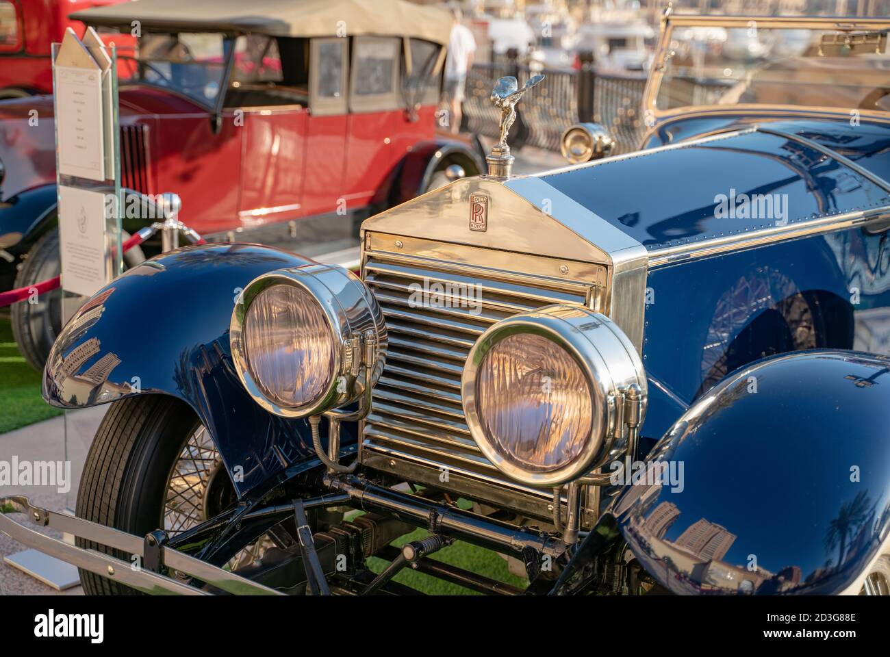 Doha,Qatar 30 March 2020 1925 Rolls royce silver ghost classic car