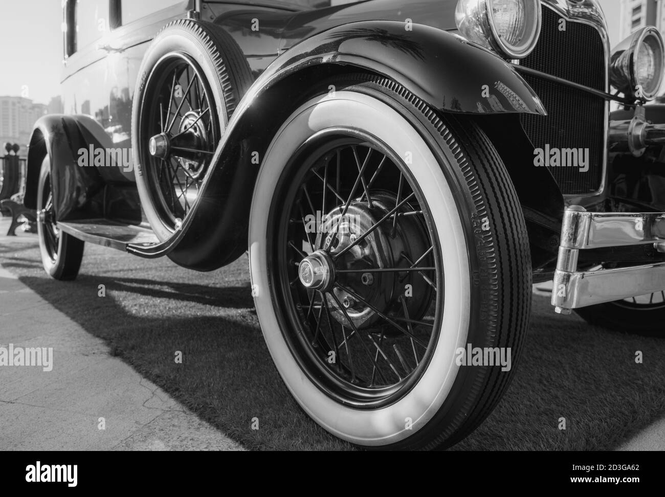 Doha,Qatar- 30 March 2020: 1929 ford model a classic car Stock Photo