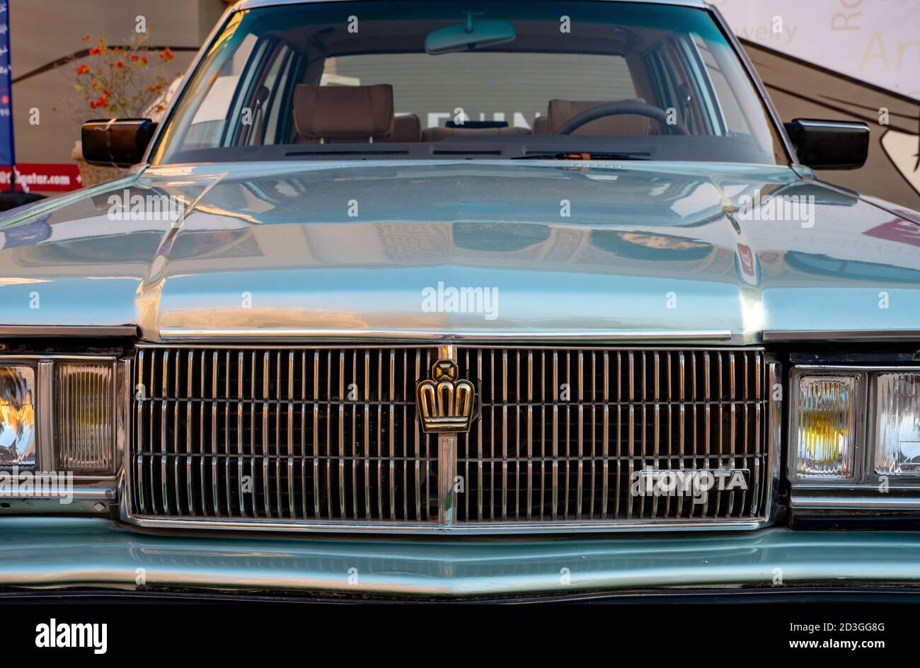 Doha,Qatar: 4 March 2020:1983 toyota crown classic car car Stock Photo ...