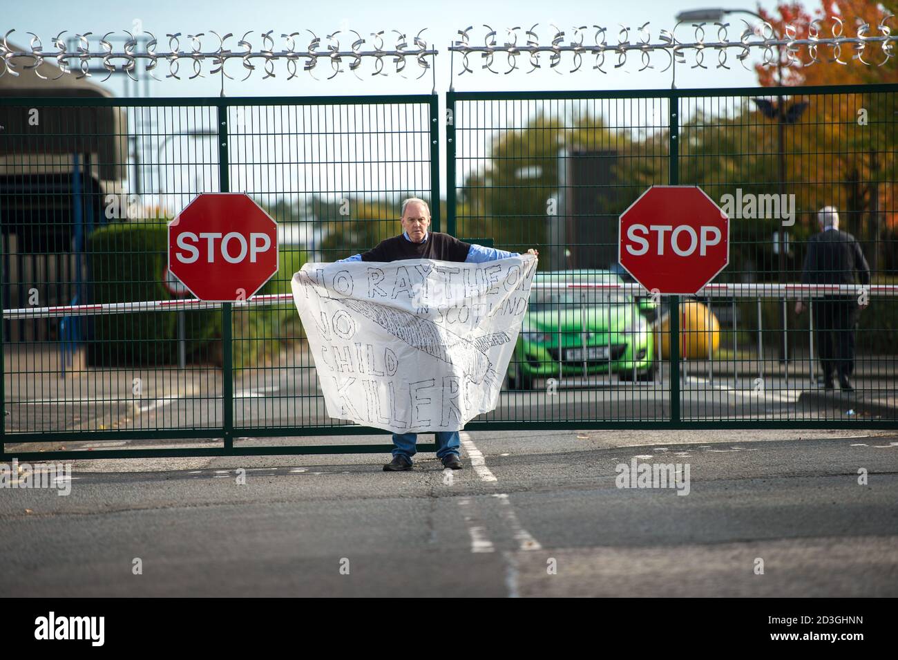Glenrothes, Scotland, UK. 8 October 2020. Pictured: Sean Clerkin of Action For Scotland.  Credit: Colin Fisher/Alamy Live News. Stock Photo