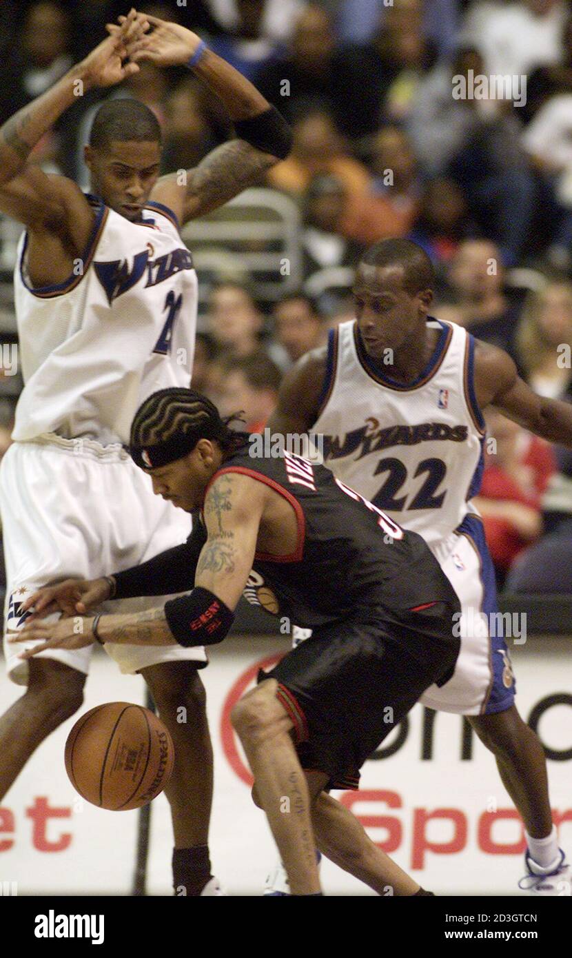 Allen Iverson Larry Hughes Nba High 