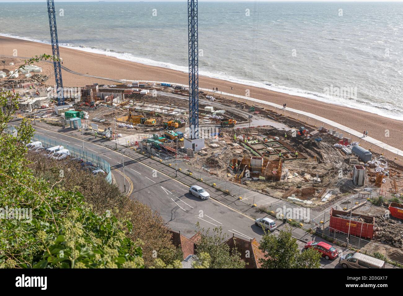 The new seafront development on Folkestone seafront Stock Photo Alamy