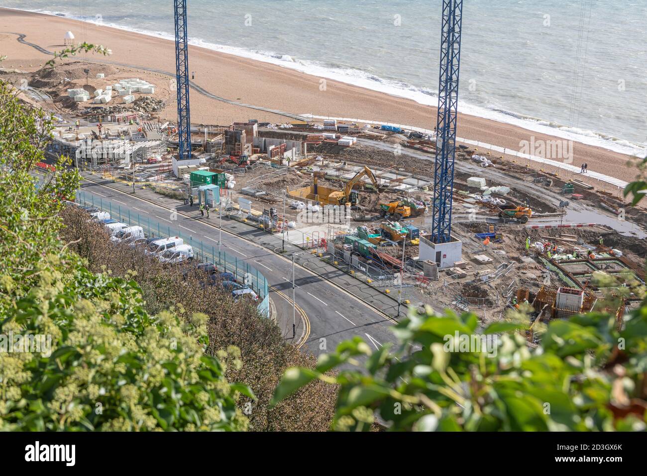 The new seafront development on Folkestone seafront Stock Photo Alamy