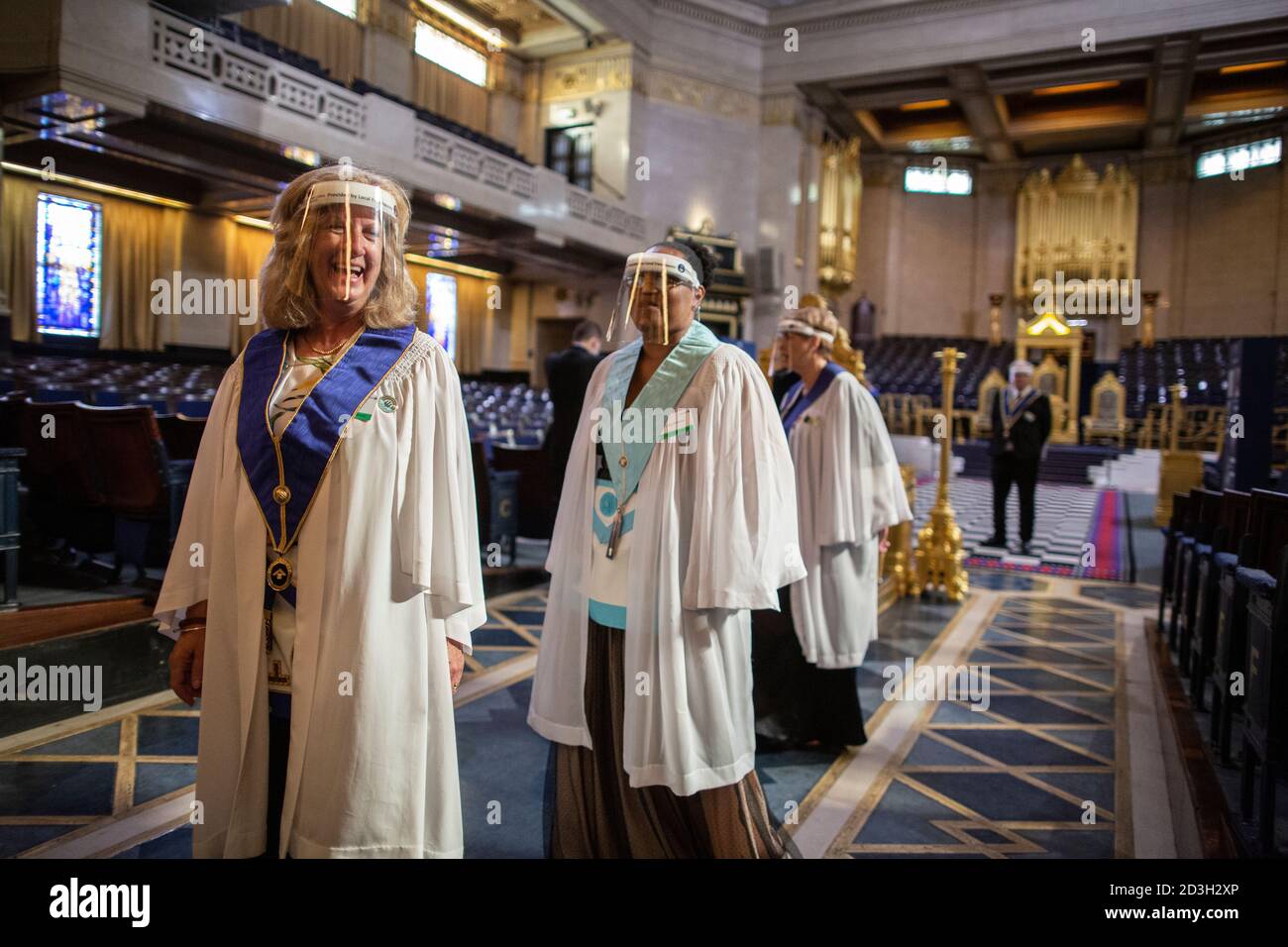 Freemasons' Hall in London, headquarters of the United Grand Lodge of England and meeting place for the Masonic Lodges, Queen Street, Covent Garden. Stock Photo