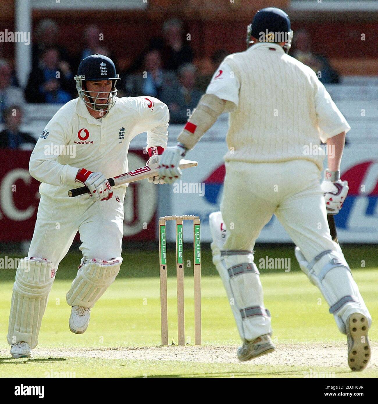 England Batsmen John Crawley L And Matthew Goddard R Notch Up Runs As The Last Men In Of England S First Innings During The Third Day Of The First Test Match Against Sri