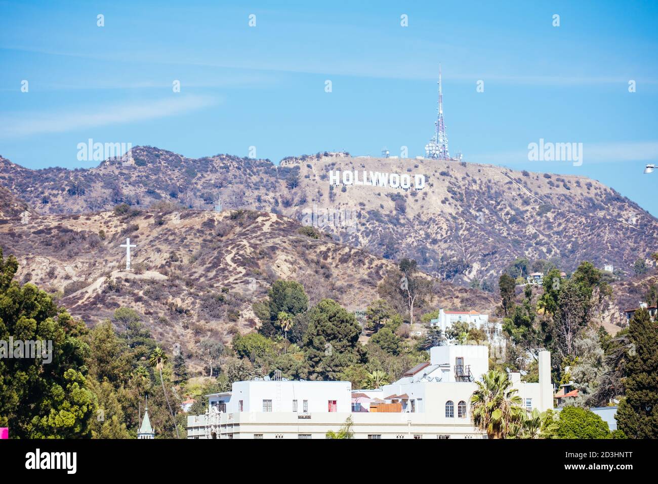 Aerial view of hollywood hills hi-res stock photography and images - Alamy
