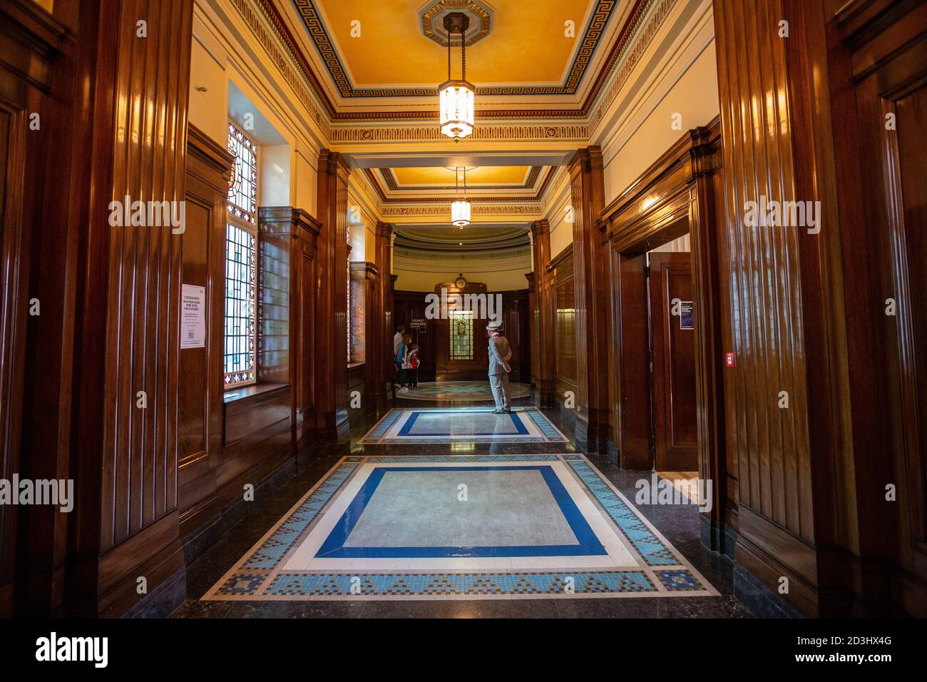 Freemasons' Hall in London, headquarters of the United Grand Lodge of England and meeting place for the Masonic Lodges, Queen Street, Covent Garden. Stock Photo