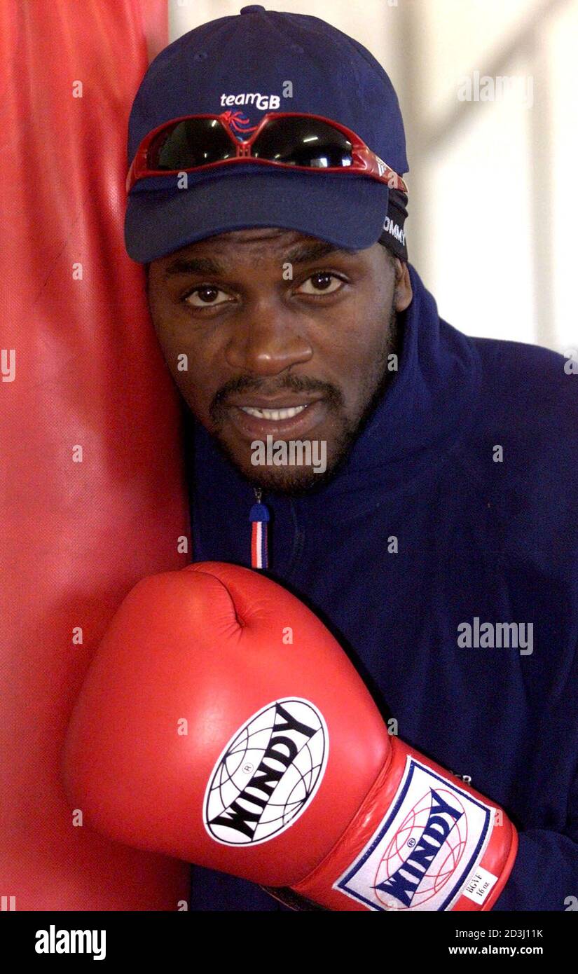 Olympic super heavyweight champion boxer audley harrison hires stock