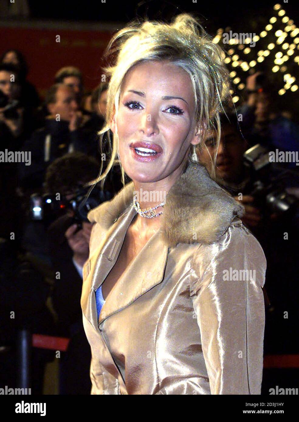 French singer Ophelie Winter arrives at the Cannes festival palace January  20, 2001. Winter is on