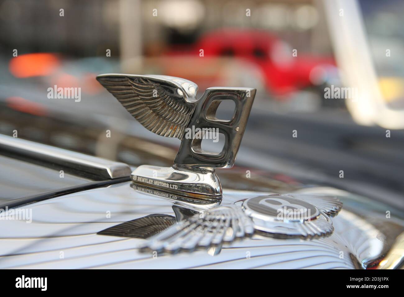 Hood ornament on a Bentley Stock Photo Alamy