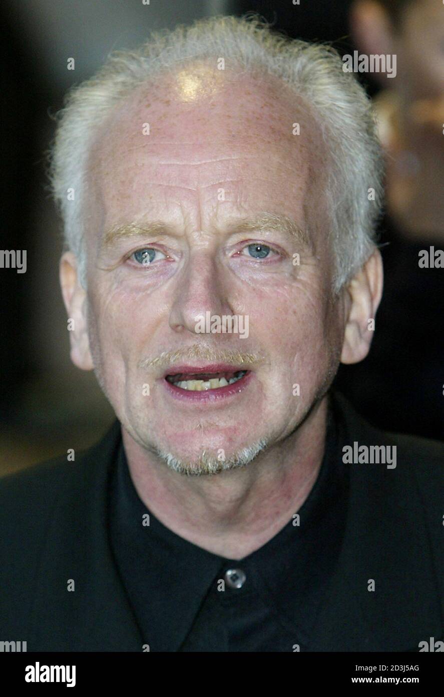 Scottish actor Ian McDiarmid, who plays Emperor Palpatine, arrives for the premiere of the new Star Wars film 'Episode II Attack of the Clones' May 14, 2002.  [The new film, directed by American George Lucas, also stars British actor Ewan McGregor and American Samuel L Jackson.] Stock Photo