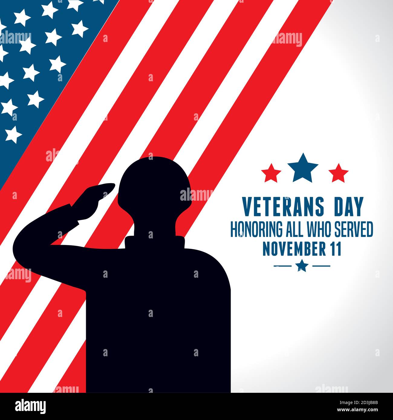 united states of america war veterans day Stock Vector
