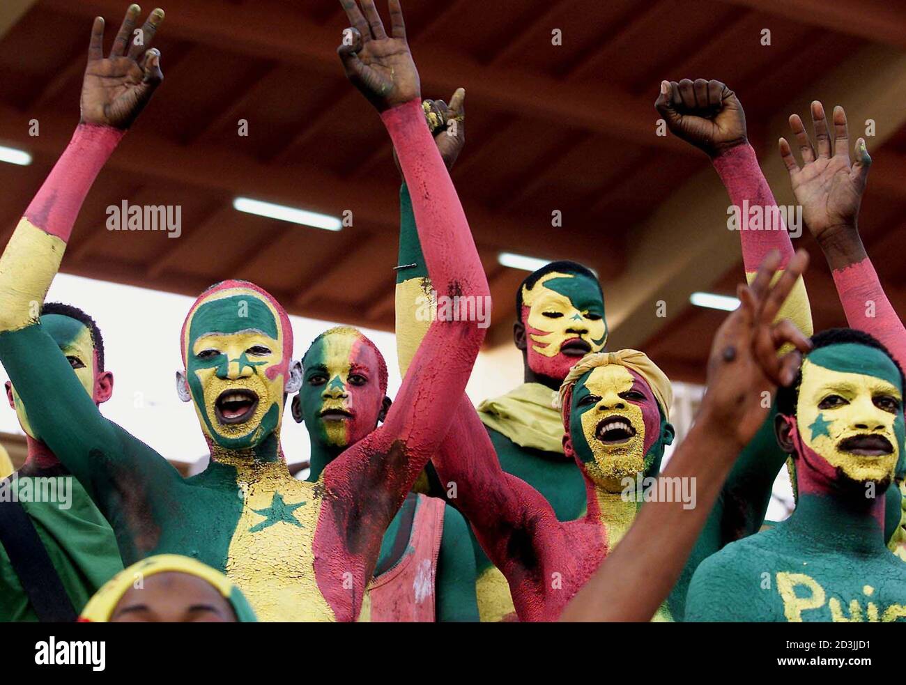 Senegal soccer supporters sing and dance during the African Nations Cup