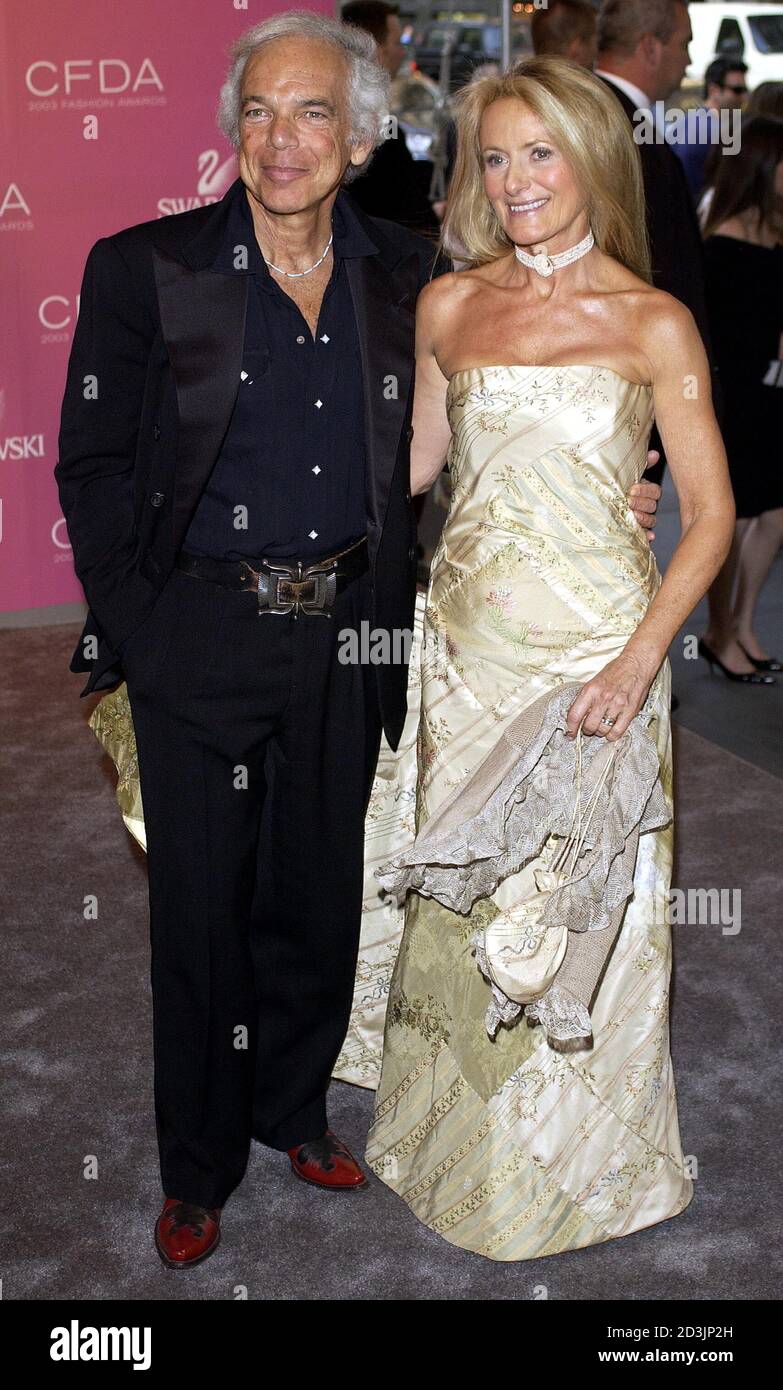 Ralph lauren and his wife ricky hi-res stock photography and images - Alamy