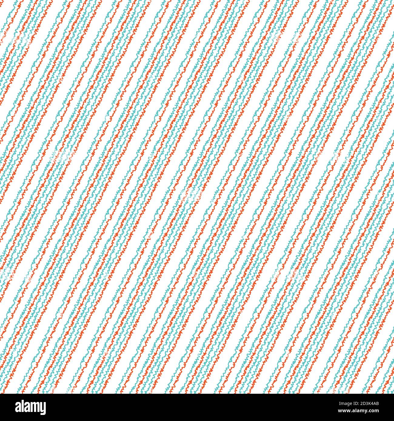 Seamless pattern with oblique colored zigzag lines Stock Vector