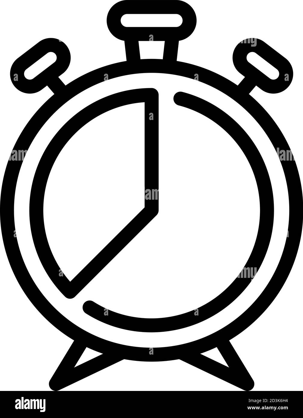 Stopwatch alarm clock icon, outline style Stock Vector Image & Art - Alamy